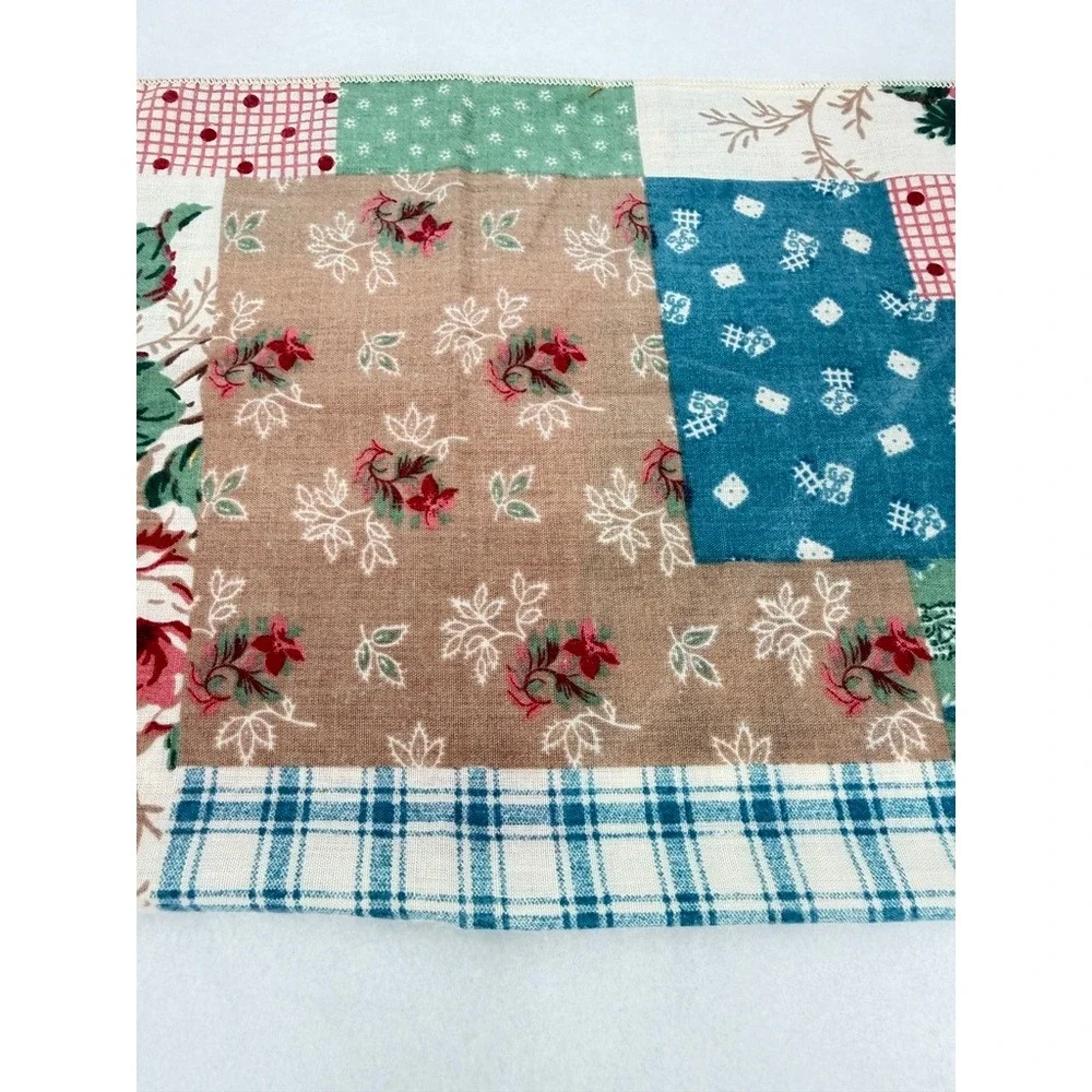 Handkerchief Bandana Patchwork Floral Plaid Polka Dot Cottage Core Boho Square